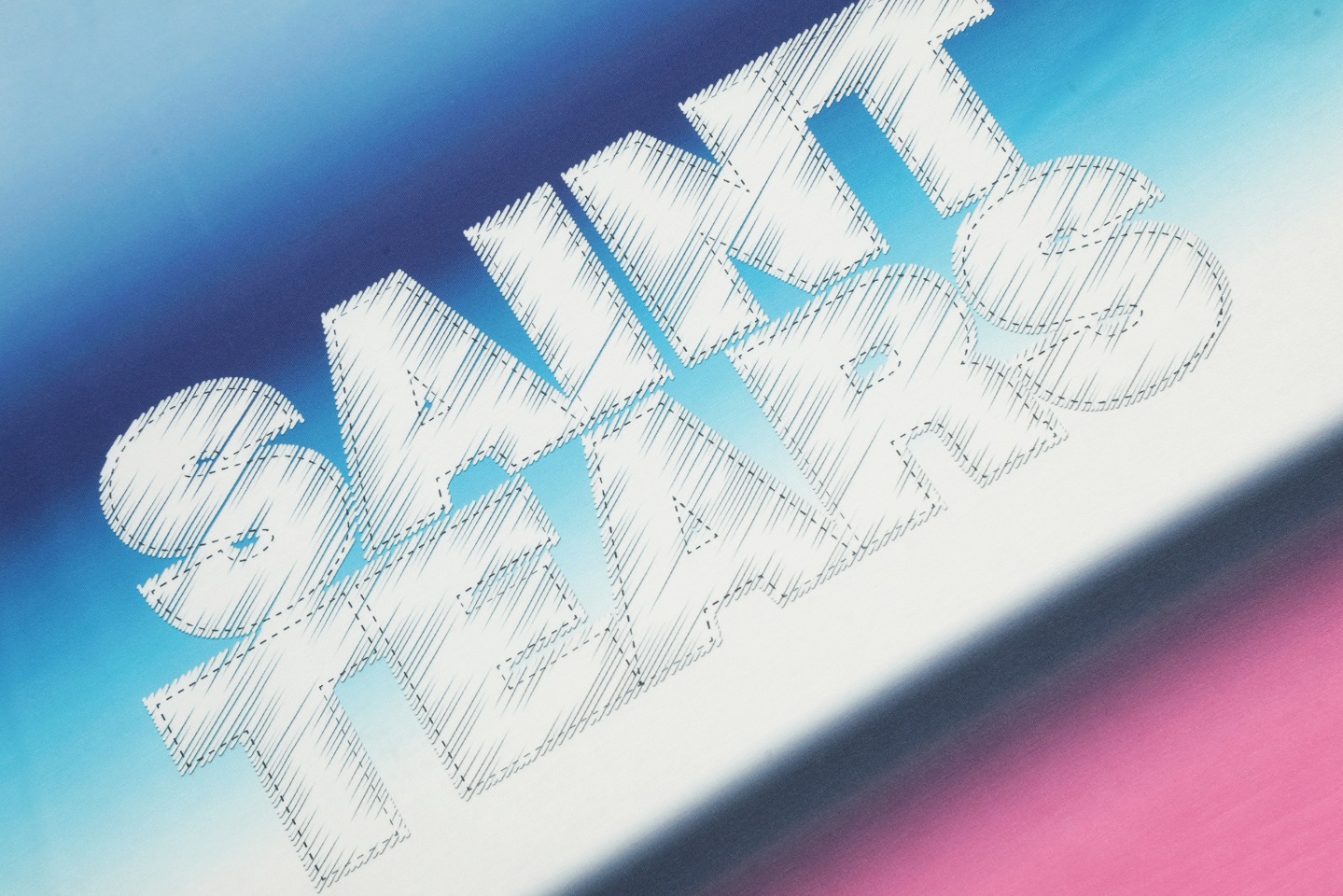 Saint Mich@el Tears Full Print Long Sleeve Blue Pink