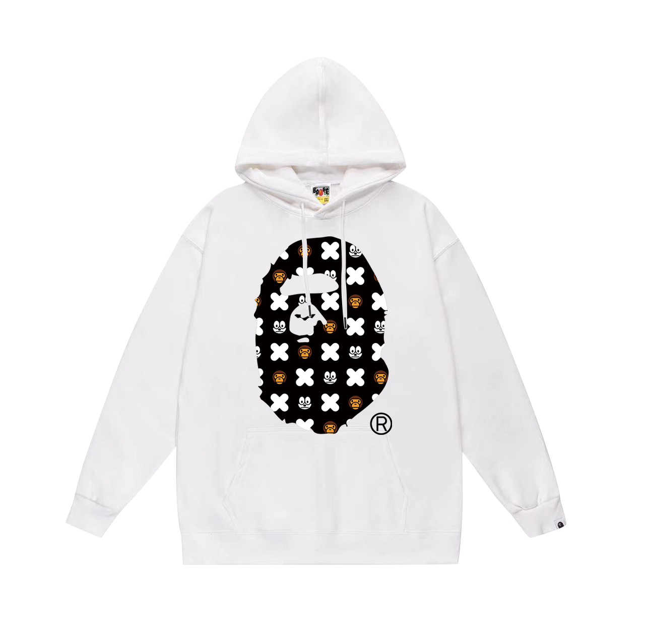 BAPE Ape Head cartoon graphic print hoodie