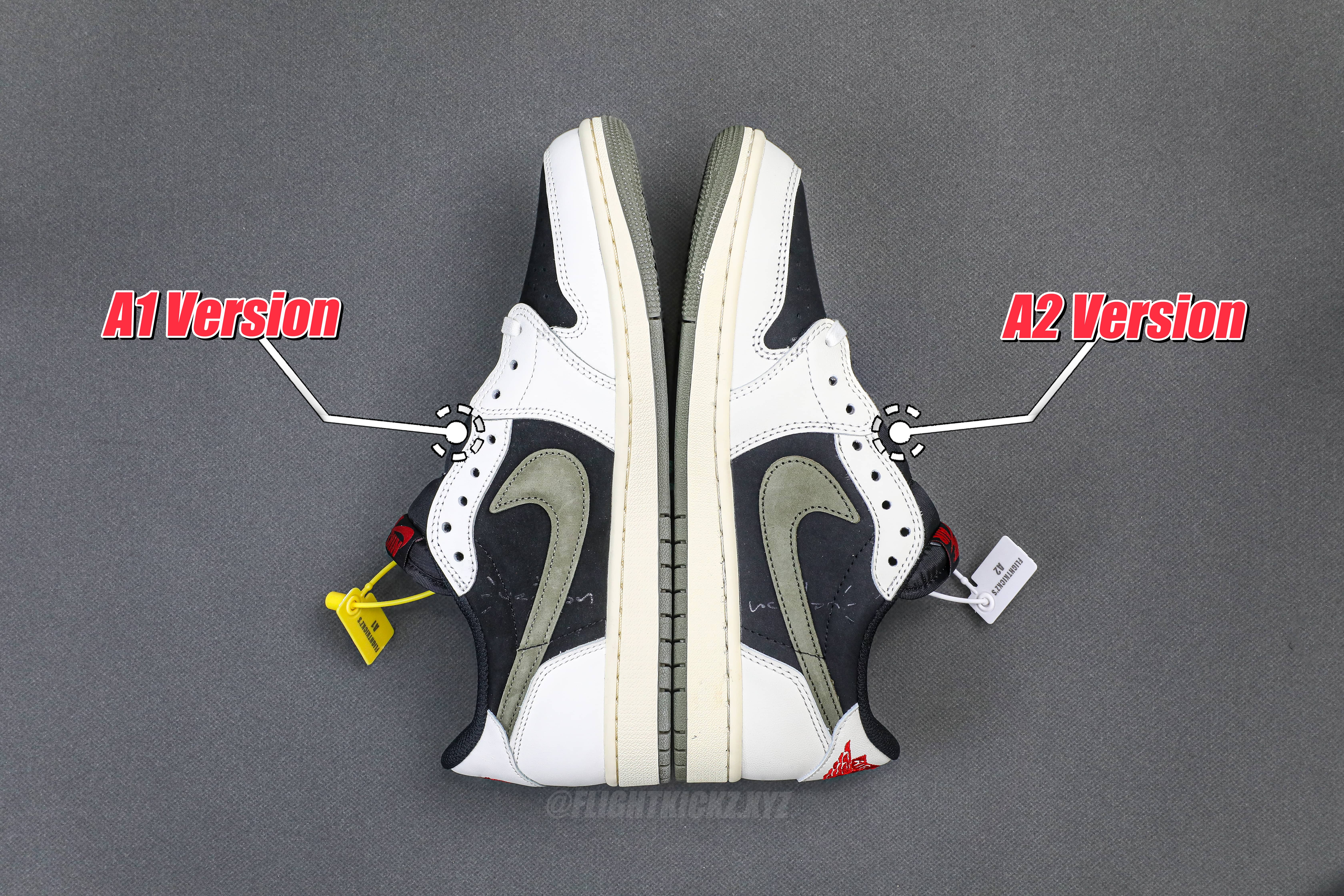 Travis Scott x Air Jordan 1 Low OG SP Olive（A2 Batch)