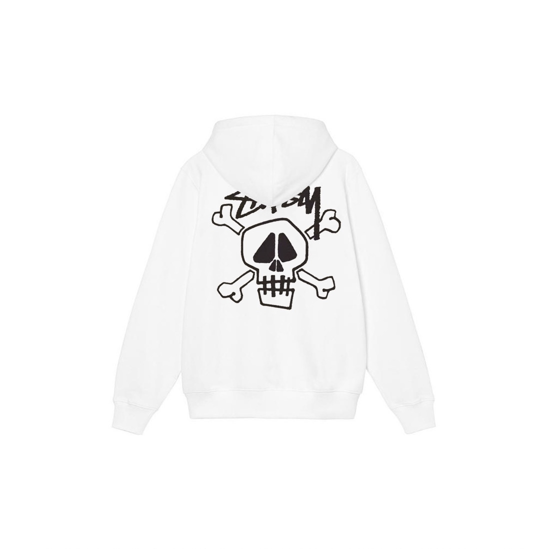 Stu$$y Skull & Bones Tee Pigment Dyed Graphic Printed Hoodie