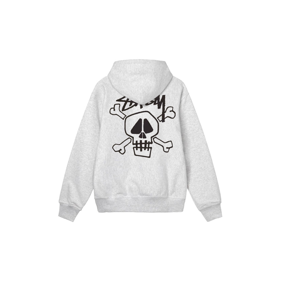 Stu$$y Skull & Bones Tee Pigment Dyed Graphic Printed Hoodie