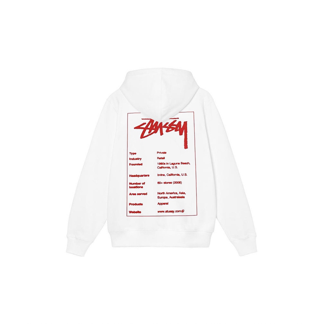 Stu$$y tag graphic print hoodie
