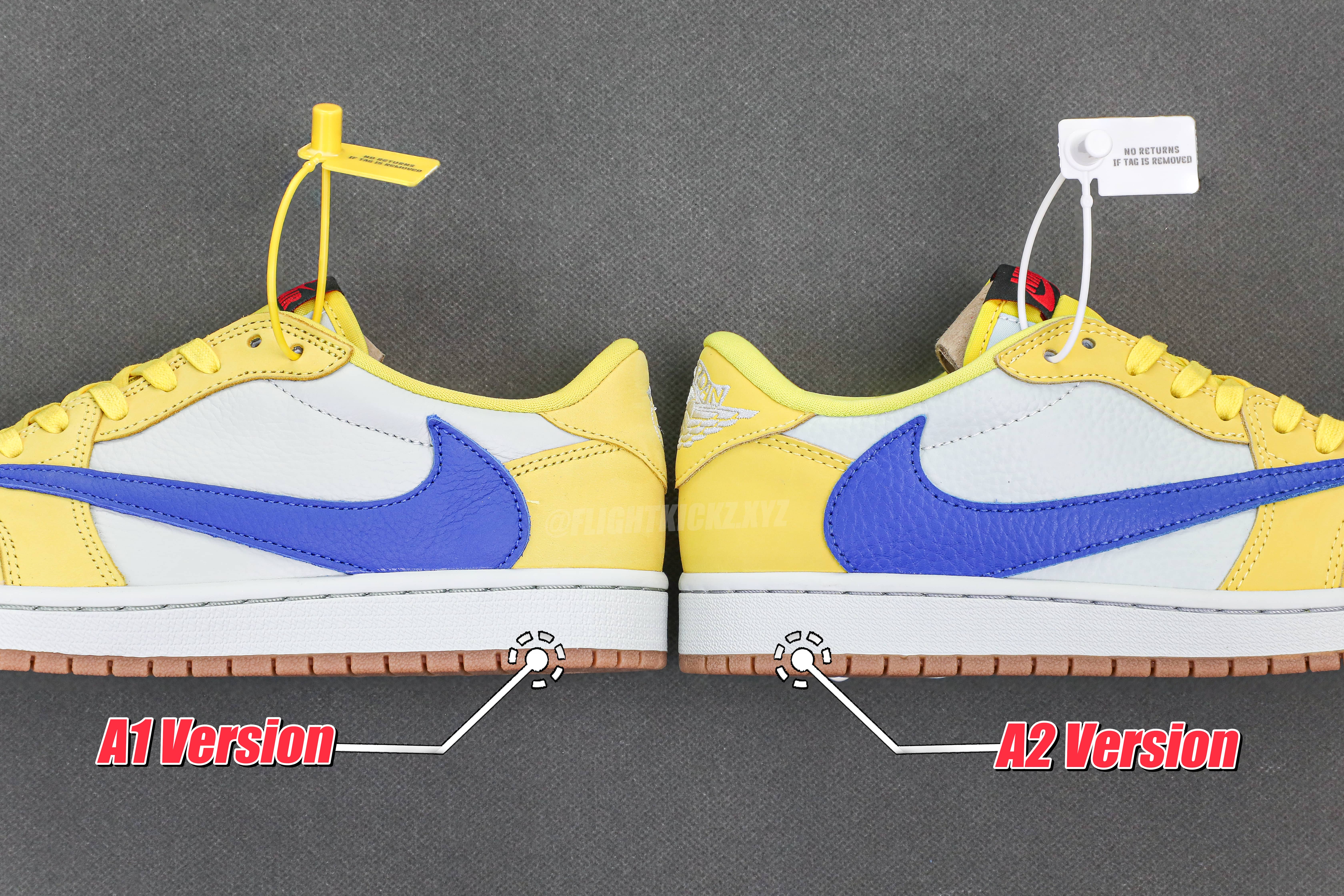 Travis Scott x Air Jordan 1 Retro Low OG SP “ElkinsCanary Yellow”（A2 Batch)