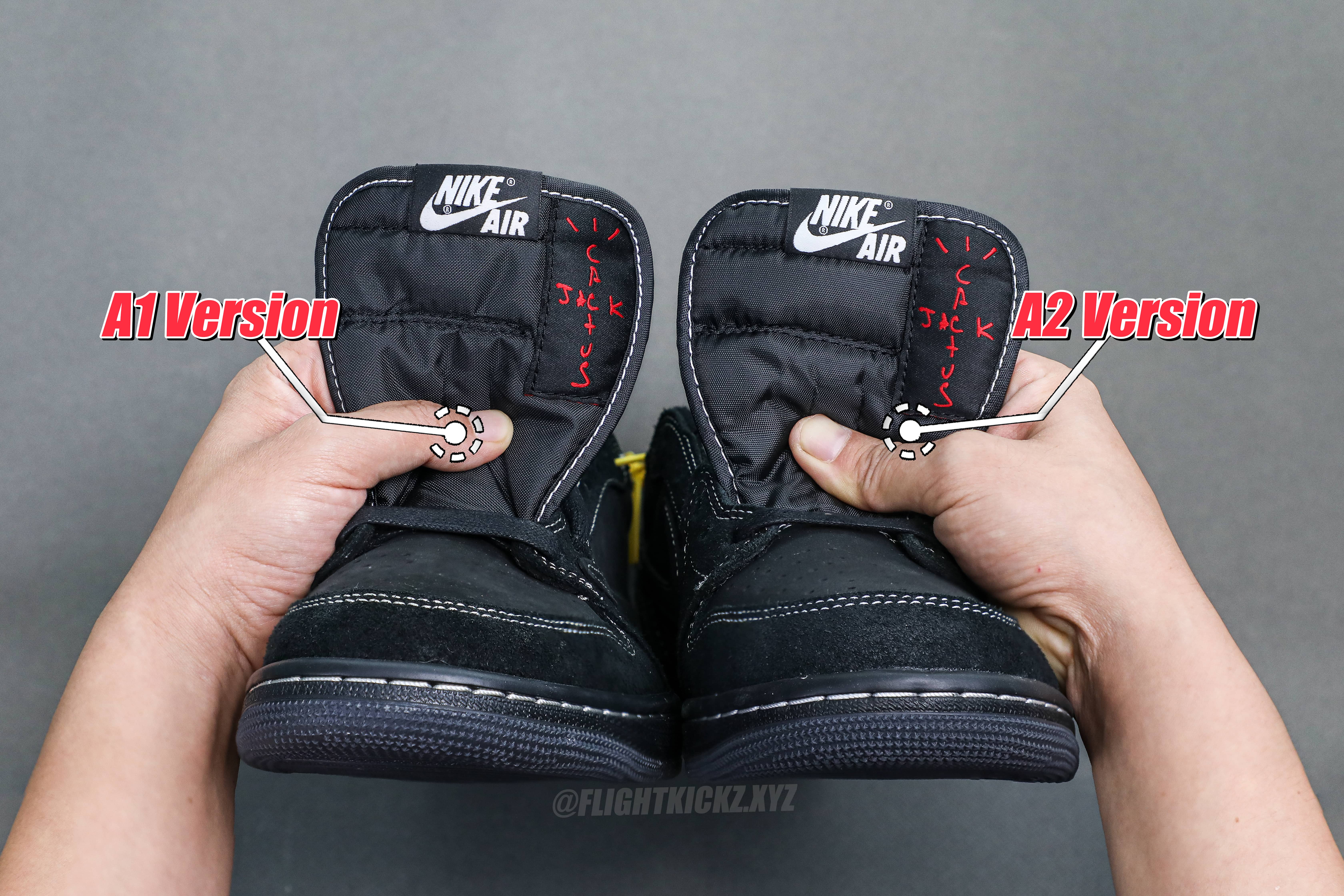 Travis Scott x Nike Air Jordan 1 Low OG “BlackPhantom”（A2 Batch)