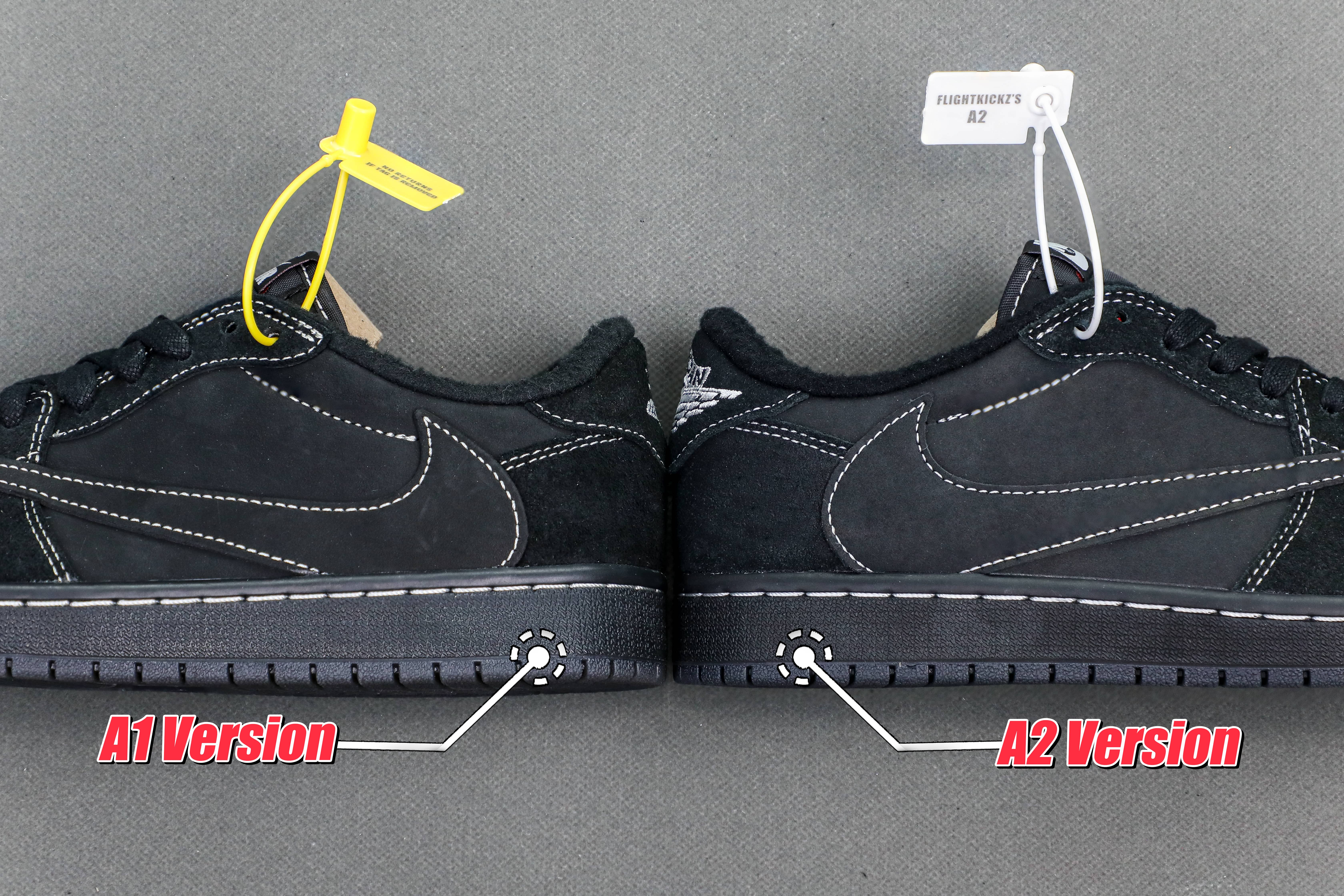 Travis Scott x Nike Air Jordan 1 Low OG “BlackPhantom”（A2 Batch)