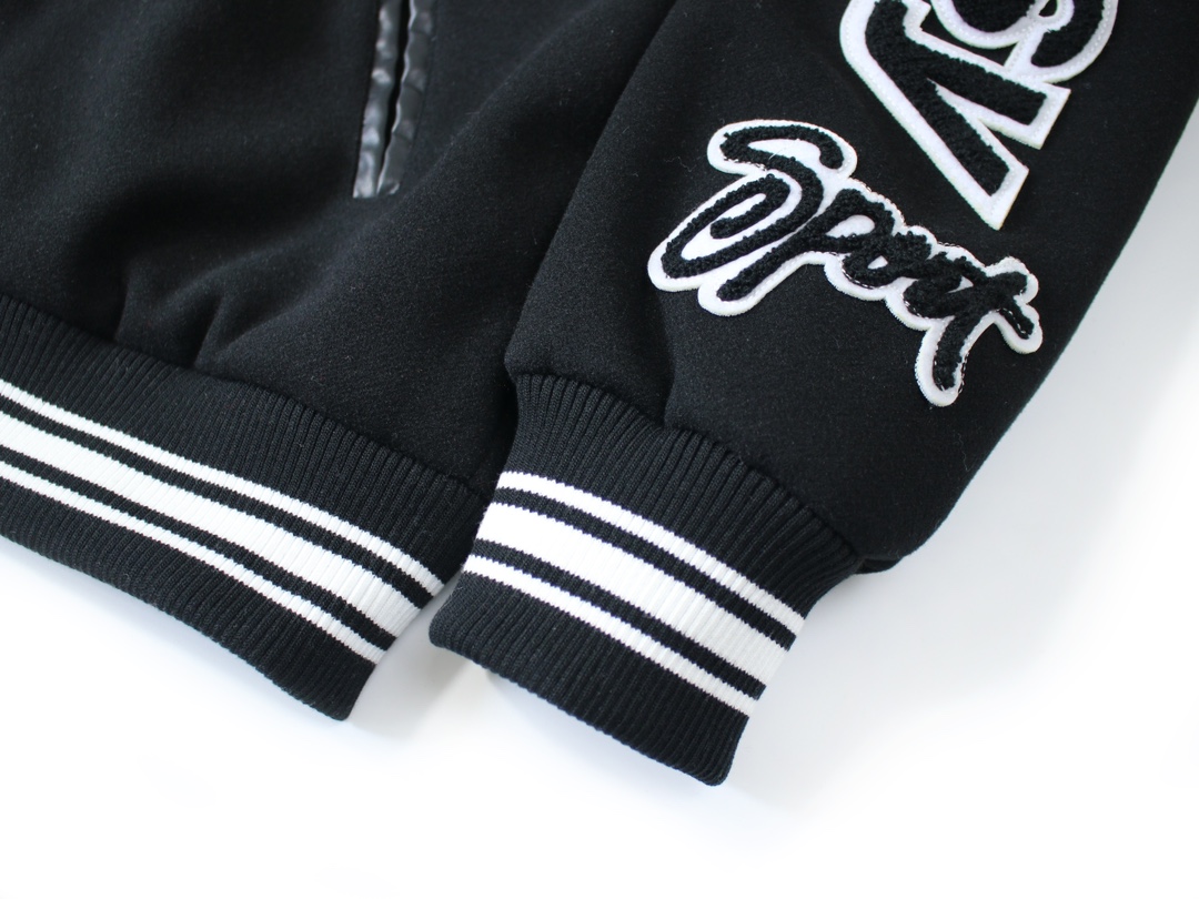 Stussy FW24 Embroidery ArmsVarsity Jacket