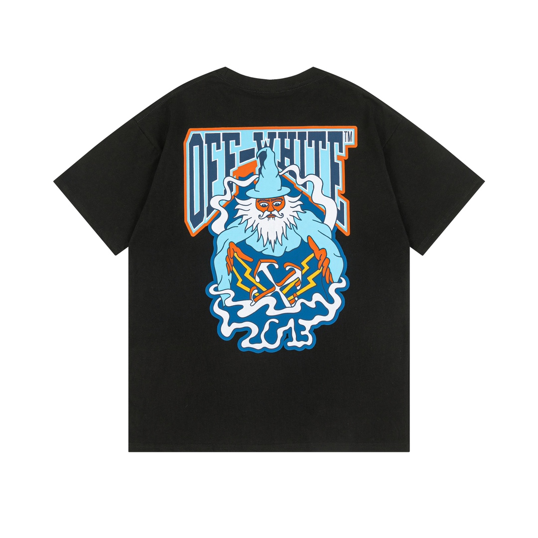 Off-White Blue Wiz skate T-Shirt