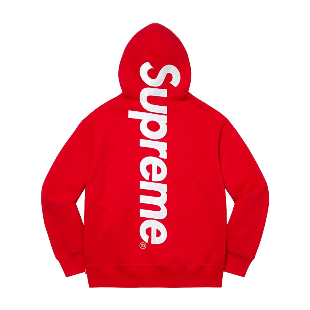 Supreme 22FW Satin Appliqué Hooded Sweatshirt