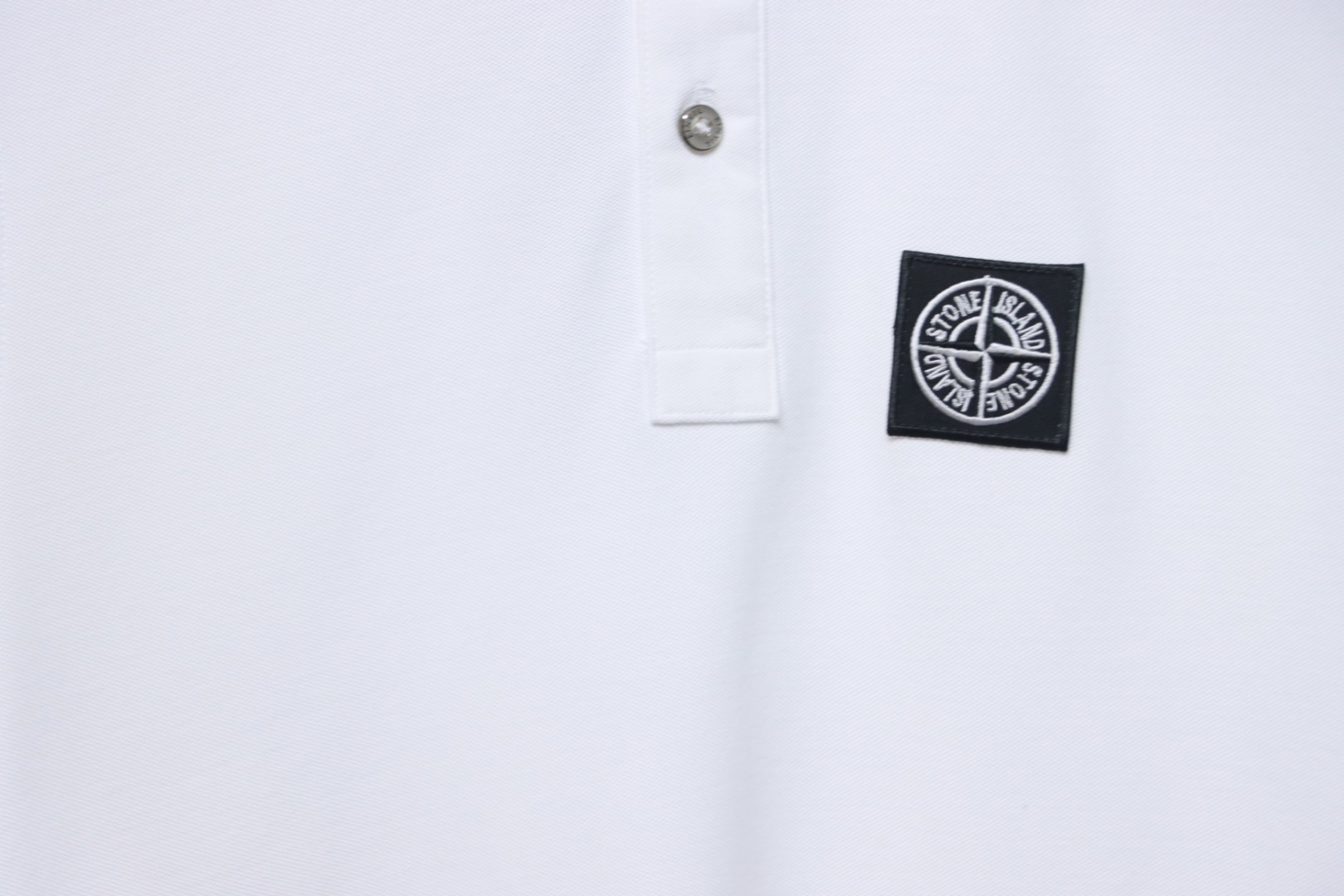 t0ne Island Stone Island Junior Diagonal Fleece Polo T-shirt