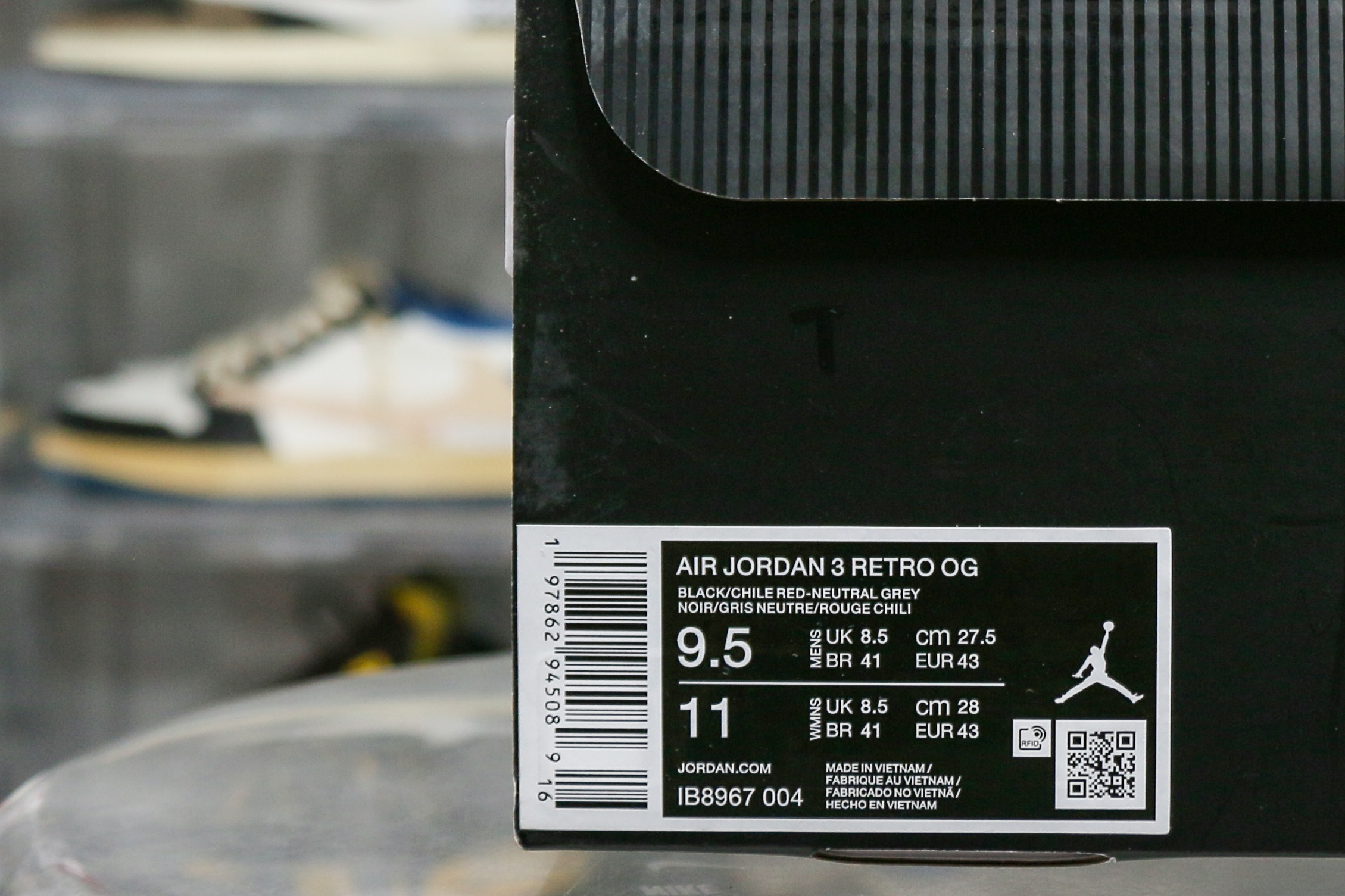 Air Jordan 3 Retro OG Rare Air 2025 (Ln5 A1)