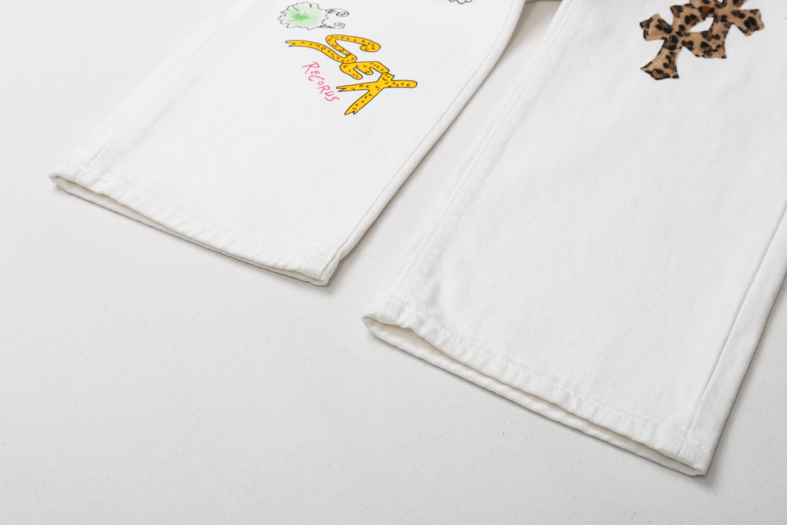 Ch*0me He**ts ancient graffiti with leopard print pants