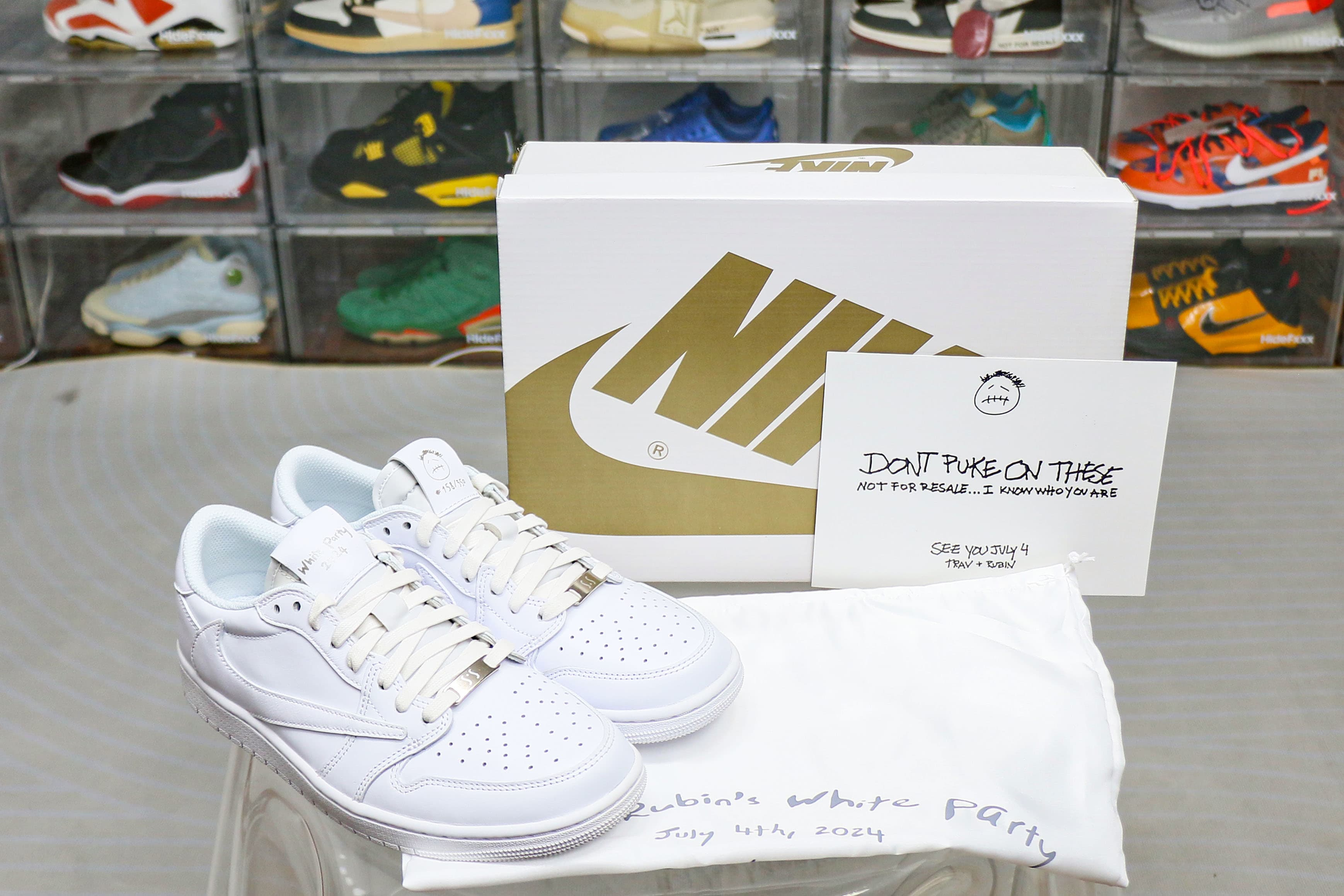 Travis Scott x Air Jordan 1 Retro Low OG SP Michael Rubin White Party (Friends and Family)